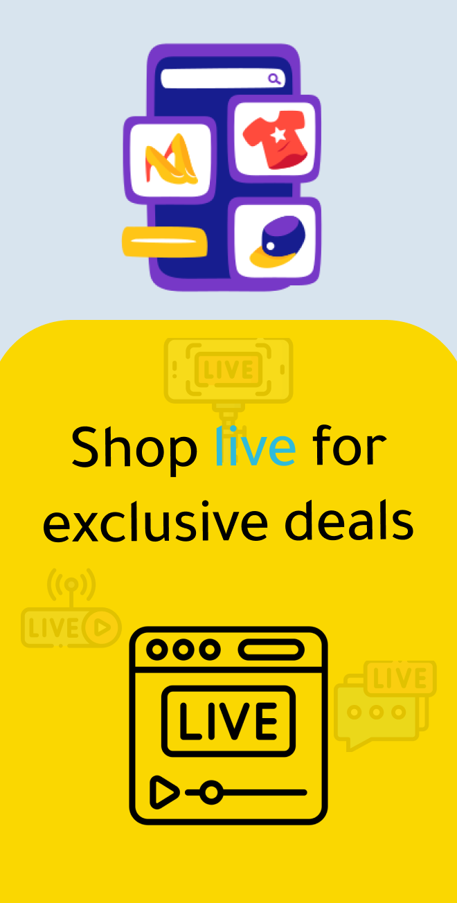 Shop live for exclusive deals
